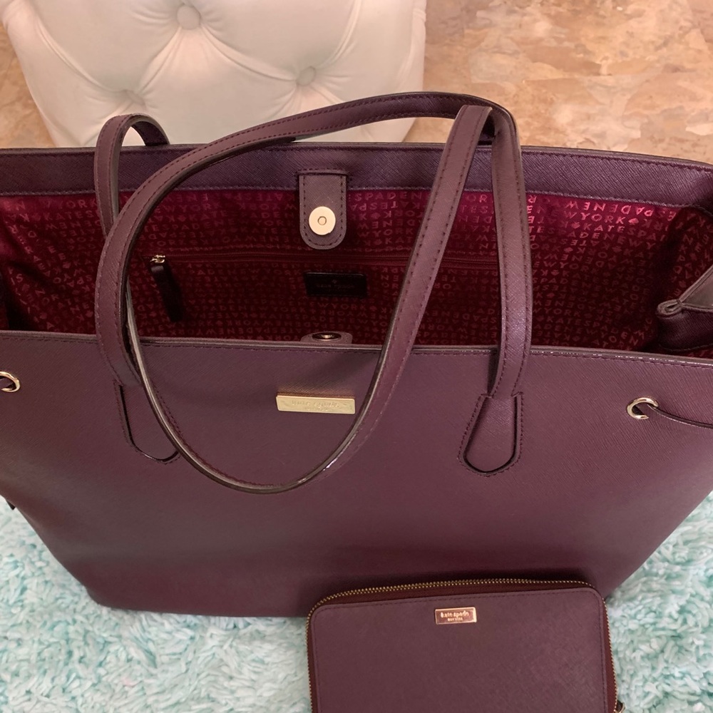 Kate Spade Laurel Way Ari Tote W/Matching Wallet